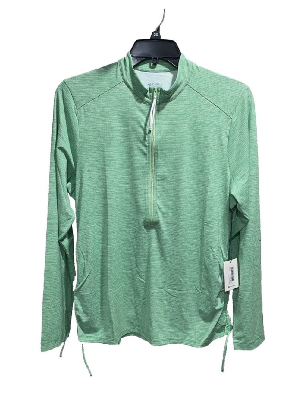 Carve Designs Mint Green Half-Zip Pullover Hoodie
